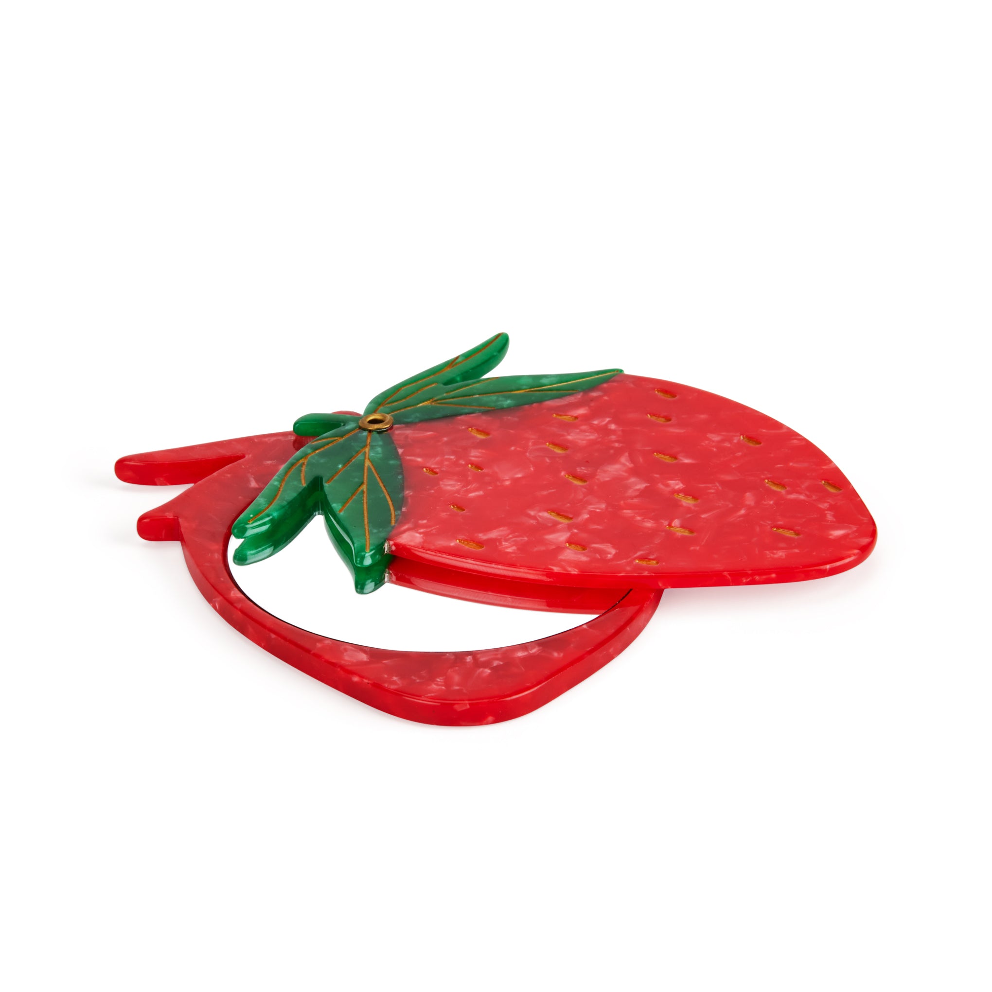 Solar Eclipse Compact Mirror - Strawberry - Image 2