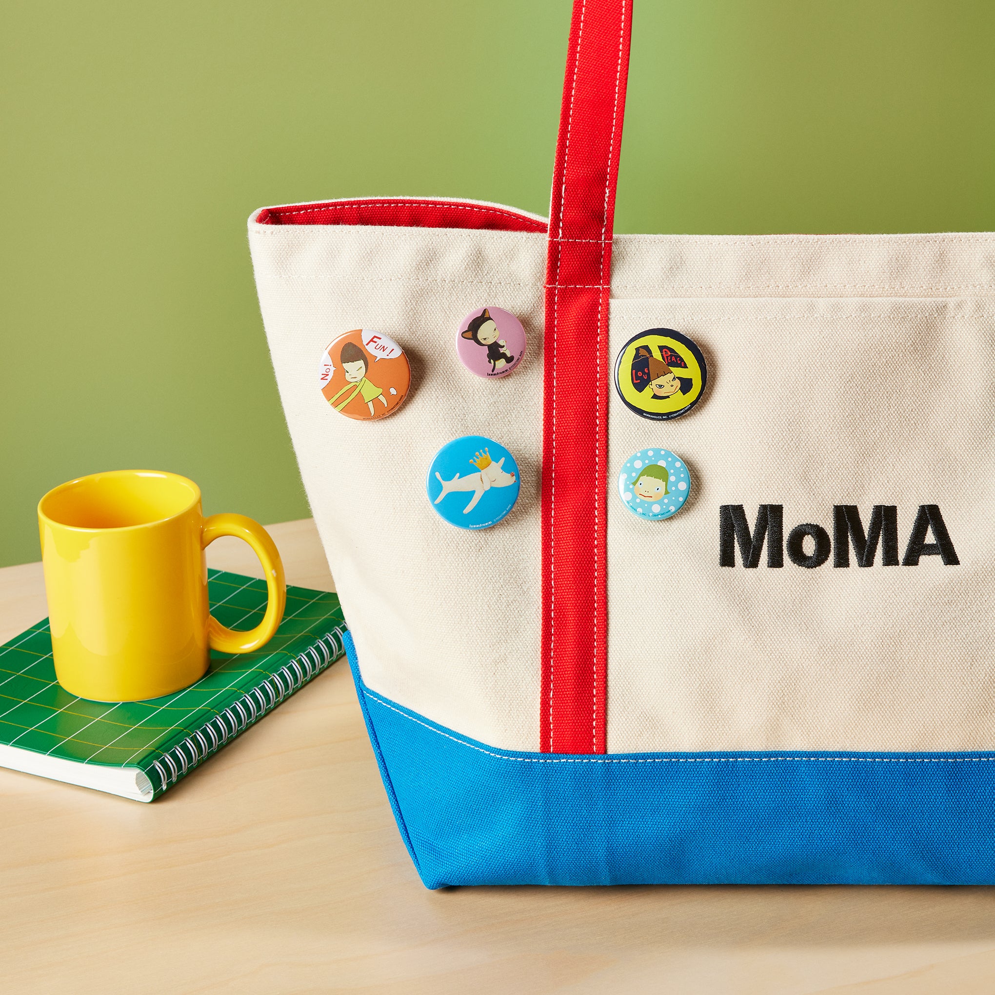 Yoshitomo Nara Metal Button Badge - Cat - Image 2