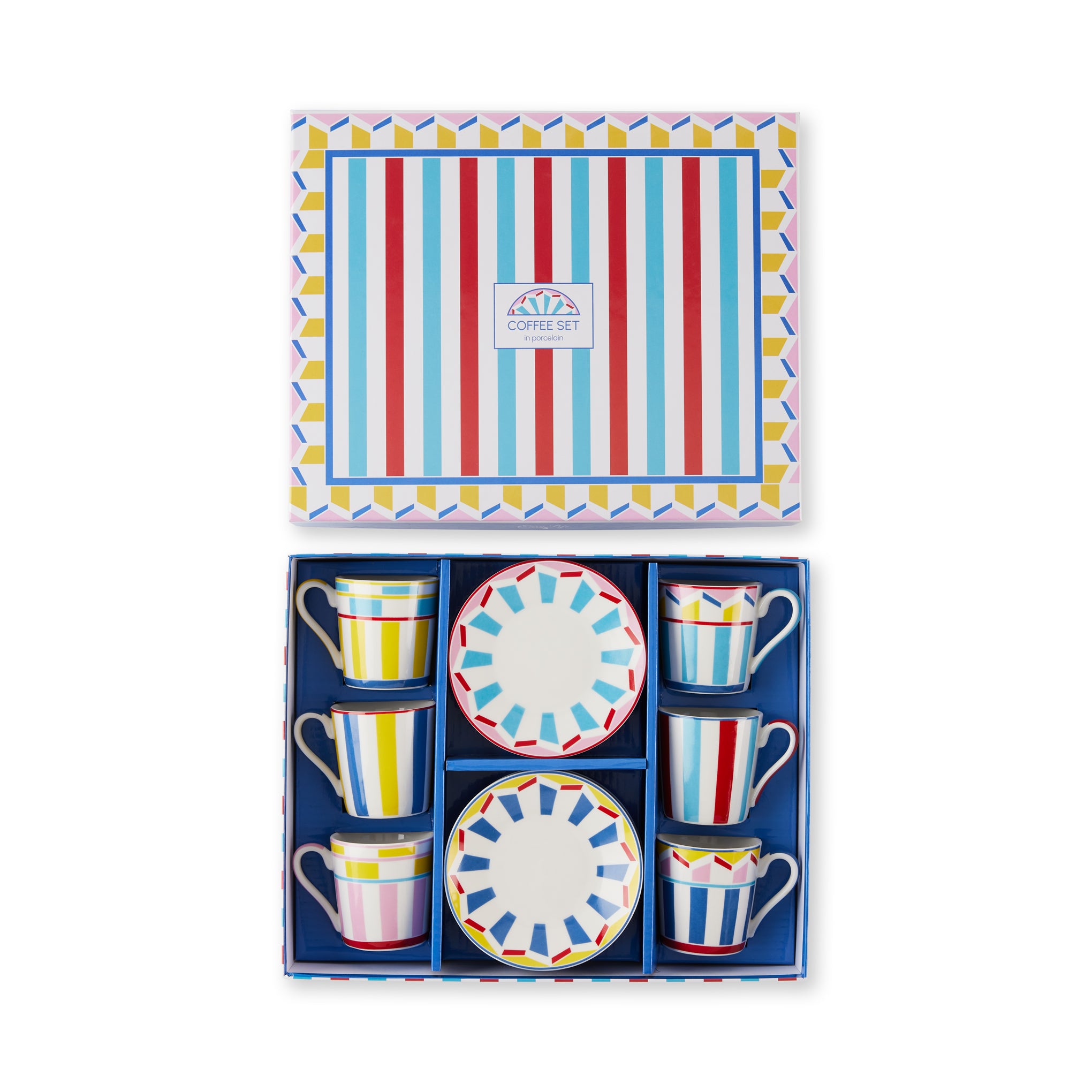 Geocromia Porcelain Dinnerware - Espresso Cup Set of 6 - Image 4