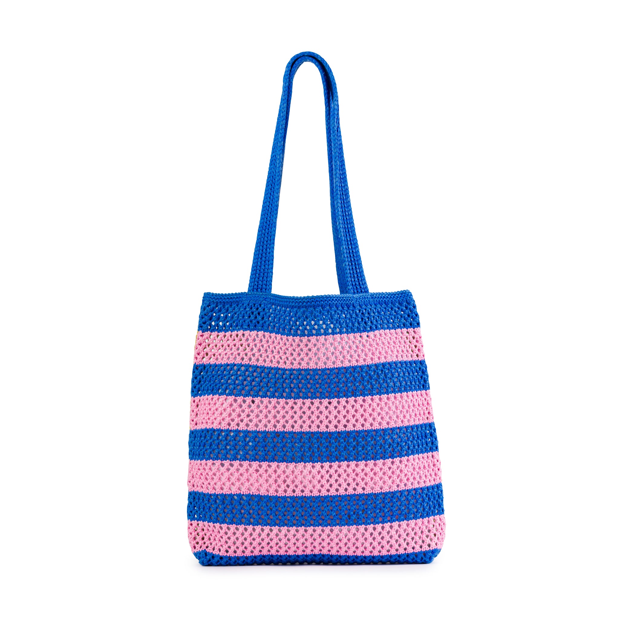 Verloop Striped Raffia Tote Bag - Image 3
