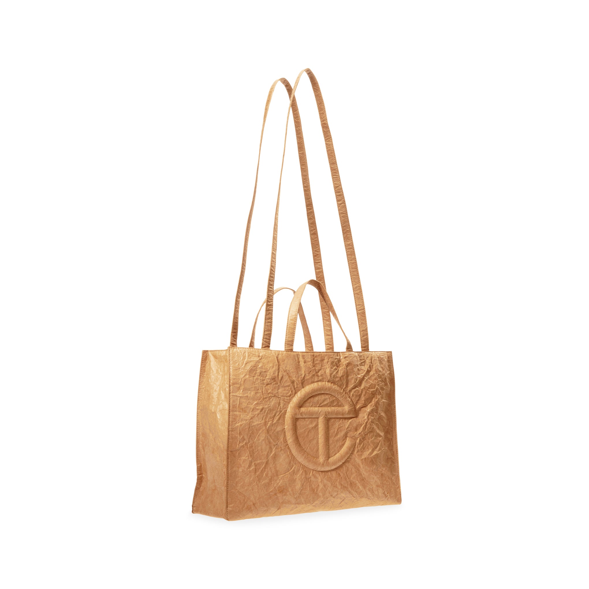 Telfar Tyvek Shopping Bag - Brown - Image 9