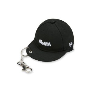 Mini MoMA Baseball Cap Keyring Pouch - Black