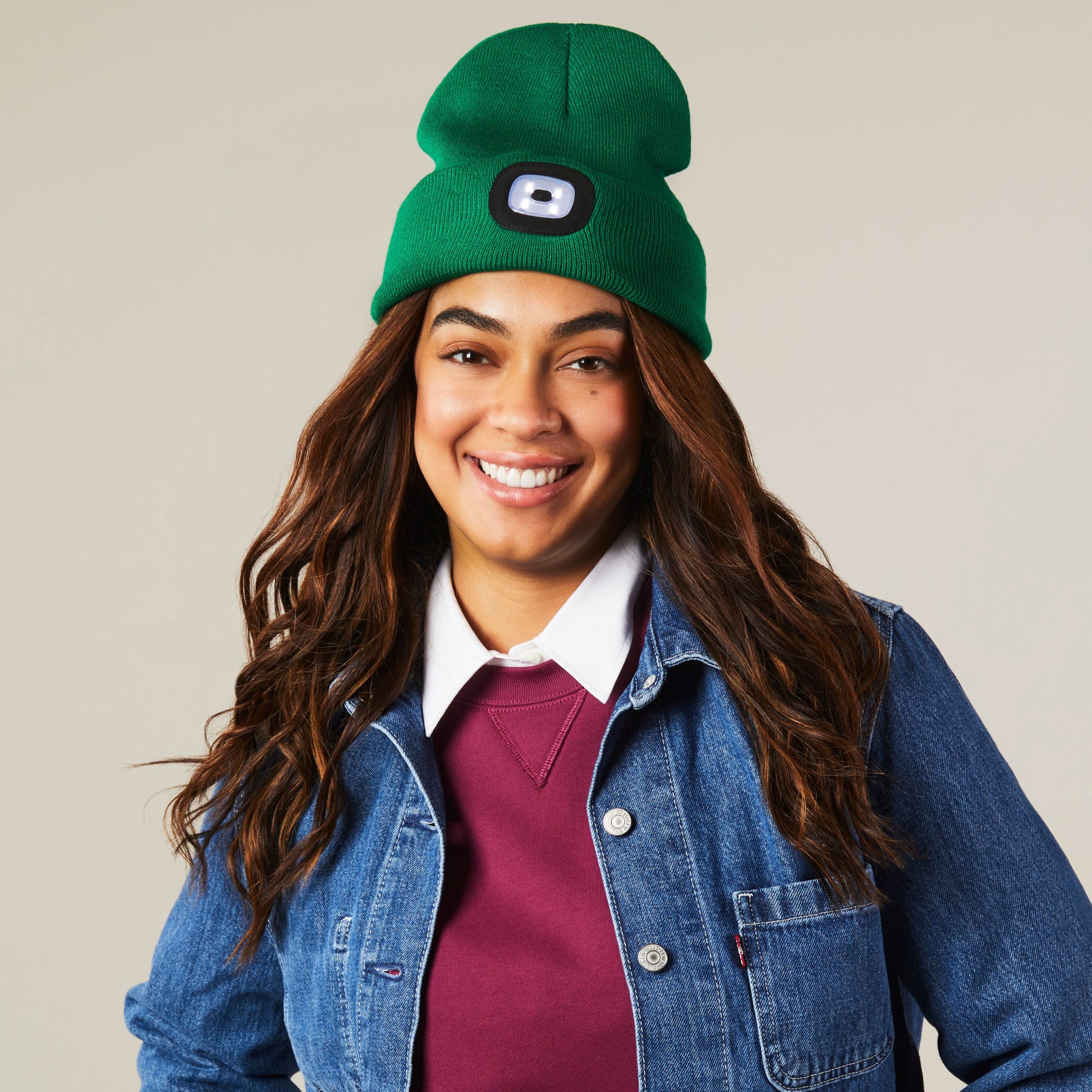 Light-Up Beanie - Green - Image 2