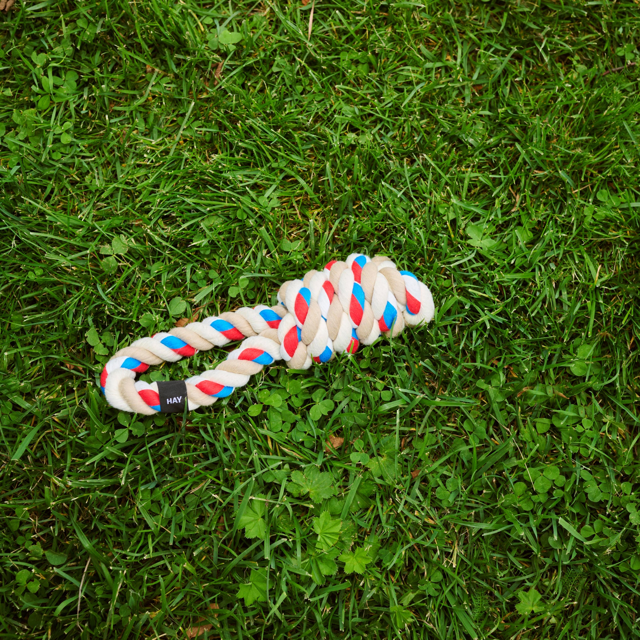 HAY Rope Toy for Dogs in Recycled Polyester - Red/ Turquoise - Image 5